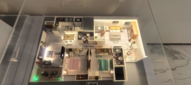 Floor Plan, kohinoor-viva-city 3 Bedroom 987 Sq.Ft. Apartment In Dhanori Pune 7740158