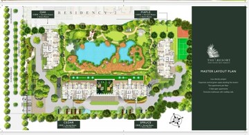 Master Plan in 3 BHK Apartment at Omaxe The Resort Lucknow, Gomti Nagar – for Sale