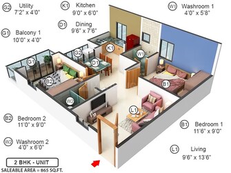 2 BHK Apartment For Resale in Evershine Northeast Apartments Gattahalli Bangalore  7741084