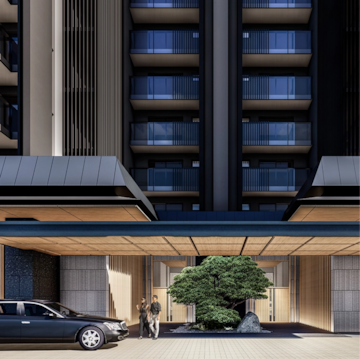3 BHK Apartment – Exterior View View at Krisumi Waterfall Residences, Sihi - for Sale