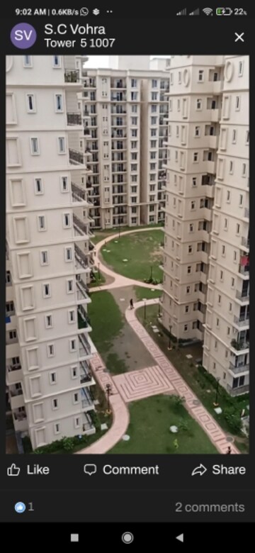 Staircase in 2 BHK Apartment at Signature The Serenas, Sohna Sector 36 – for Rent