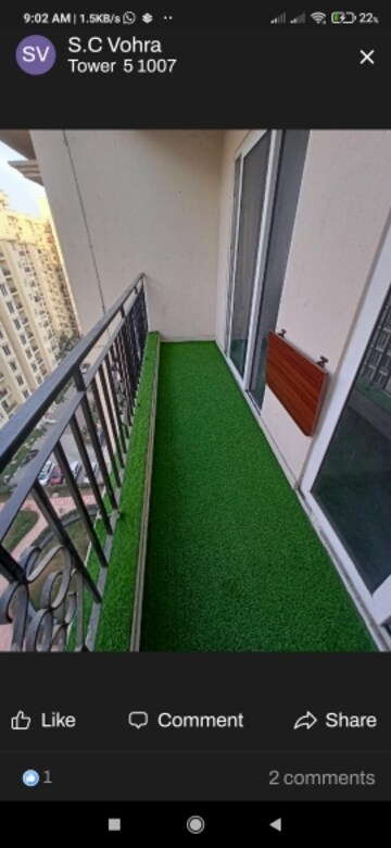 2 BHK Apartment For Rent in Signature The Serenas, Sohna Sector 36