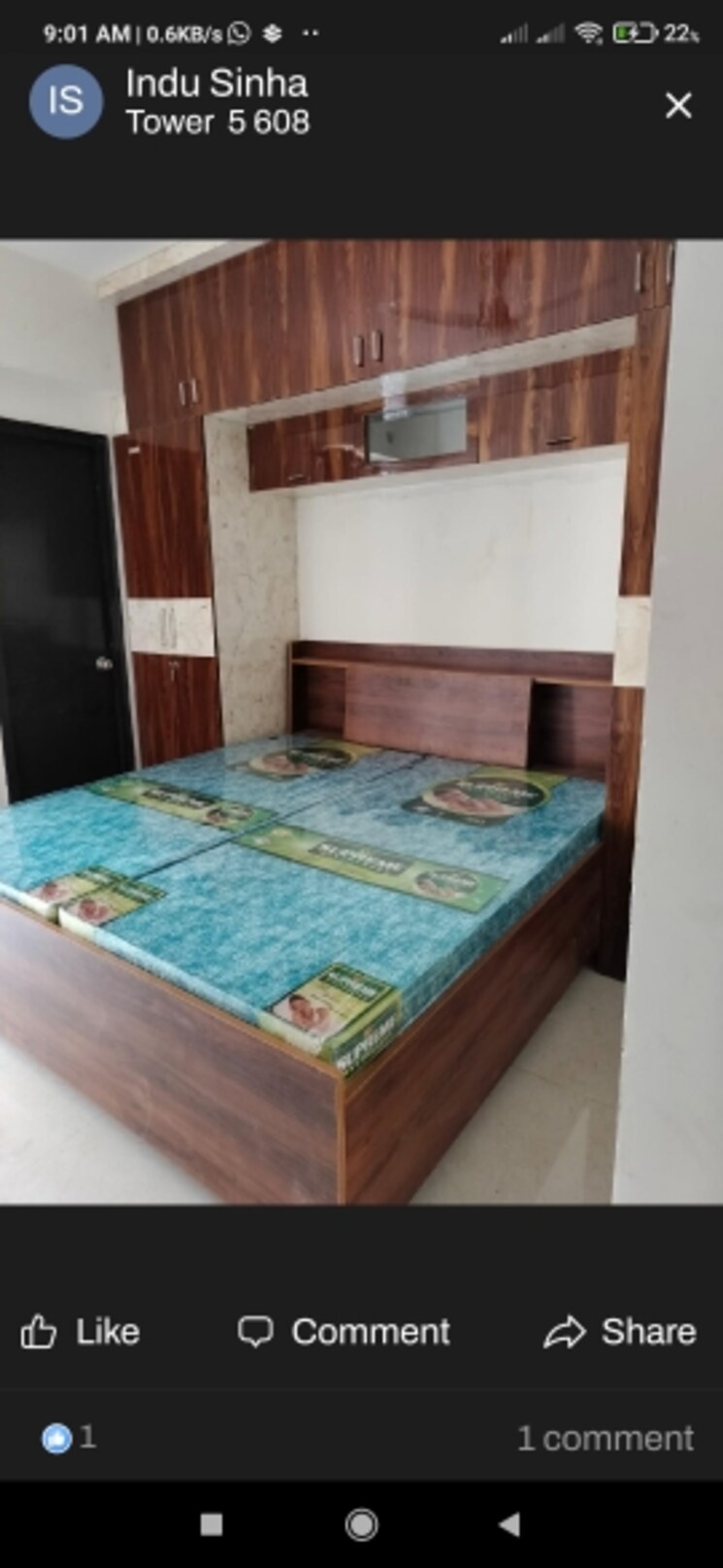 Bedroom, signature-the-serenas 2 Bedroom 724 Sq.Ft. Apartment In Sohna Sector 36 Gurgaon 7741779