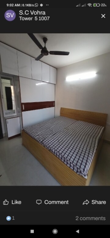 Bedroom in 2 BHK Apartment at Signature The Serenas, Sohna Sector 36 – for Rent