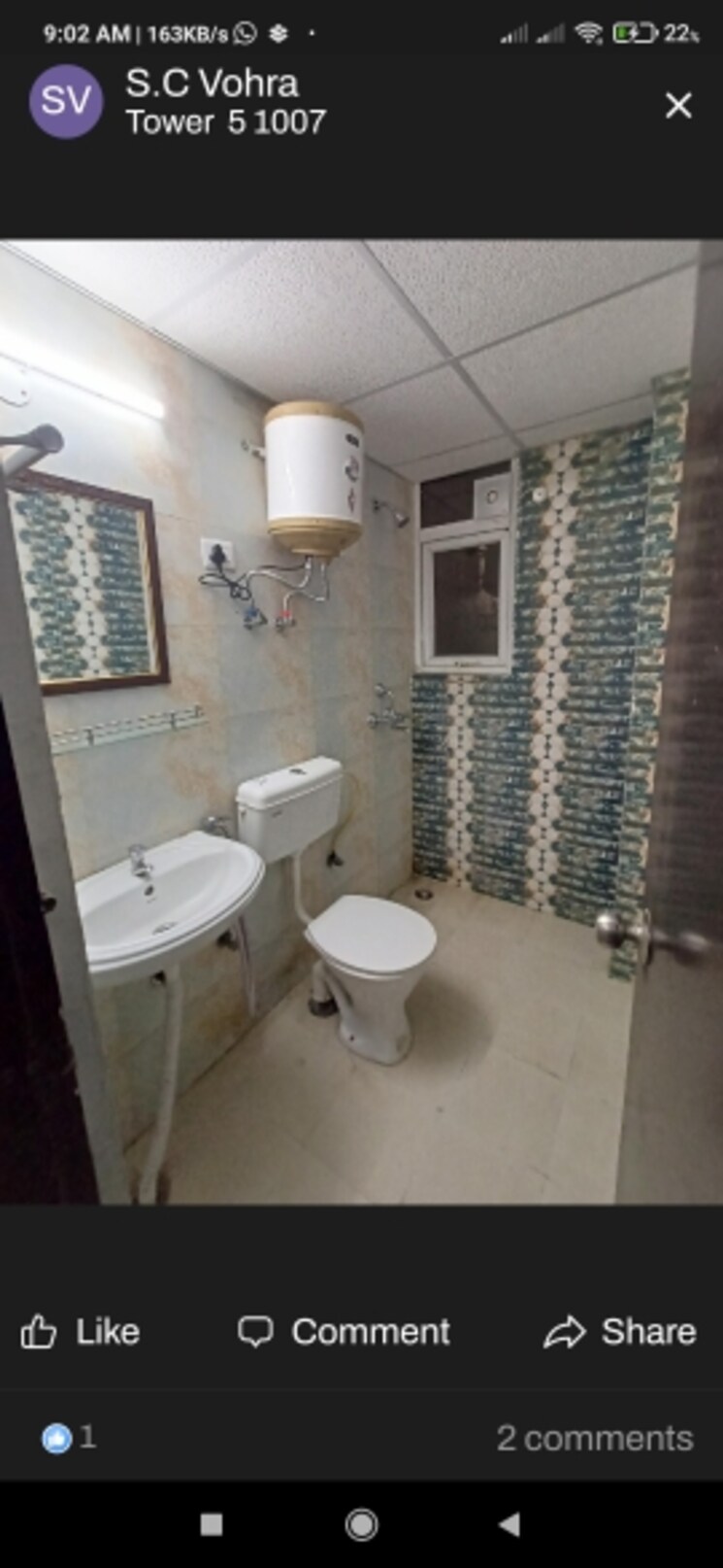Bathroom, signature-the-serenas 2 Bedroom 724 Sq.Ft. Apartment In Sohna Sector 36 Gurgaon 7741779