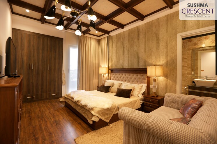 Bedroom, sushma-crescent 3 Bedroom 1590 Sq.Ft. Apartment In Dhakoli Zirakpur 7744012