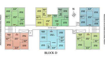 Floor Plan in 3 BHK Apartment at New Town – for Sale