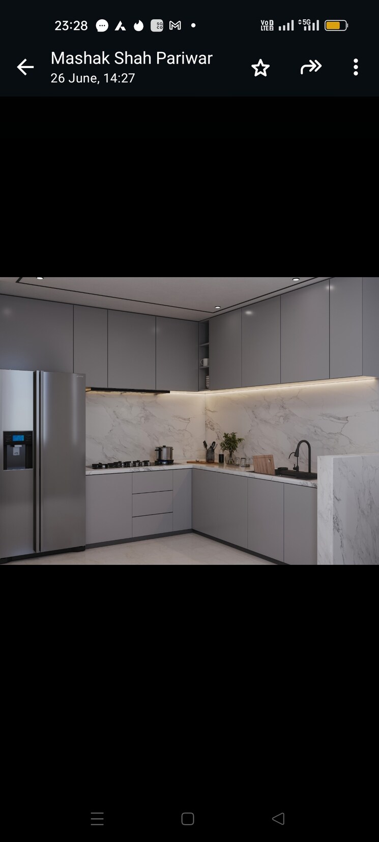 Kitchen, vtb-om-sai-avenue 2 Bedroom 703 Sq.Ft. Apartment In Moshi Pune 7747143