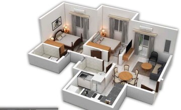 Living Room in 2 BHK Apartment at Provident Park Square, Kanakapura Road – for Sale