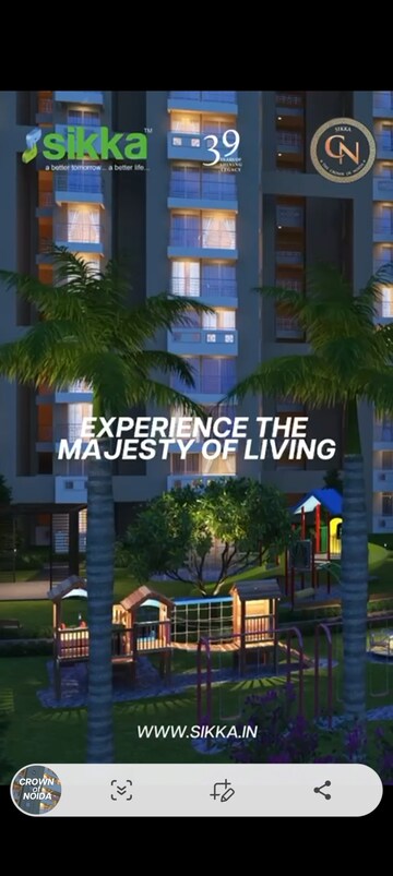4 BHK Apartment – Exterior View View at Sikka Kaamna Greens, Sector 143a Noida - for Sale