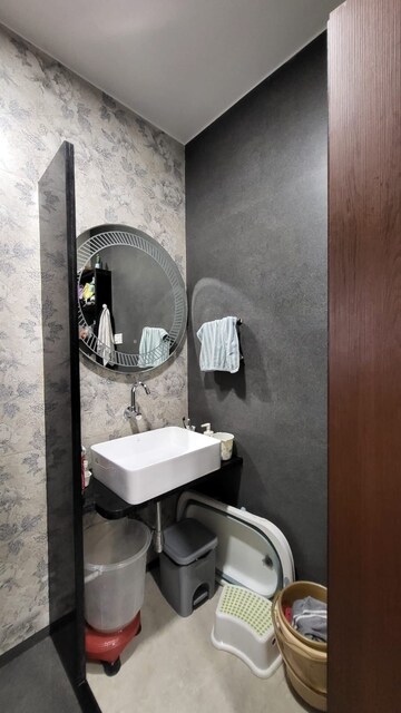 Bathroom in 2.5 BHK Builder Floor at Lodha Corinthia, Bhandup West – for Sale