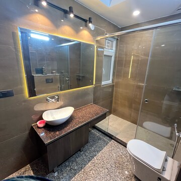Living Room in 4 BHK Builder Floor at Ansal Sushant Lok I, Sushant Lok I – for Rent