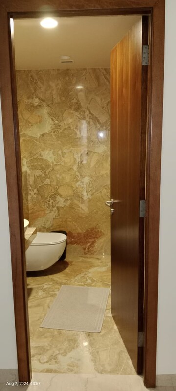 Bathroom in 4 BHK Apartment at Raiaskaran Parthenon, Andheri West – for Rent