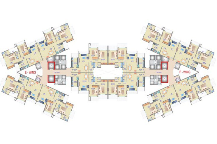 Master Plan, jain-sonam-srivilas 2 Bedroom 1080 Sq.Ft. Apartment In Mira Road Thane 7752420