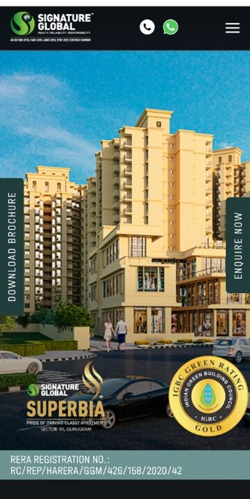 2 BHK Apartment For Resale in Signature Global Superbia Sector 95 Gurgaon  7753743