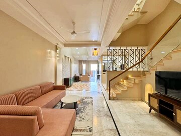 Living Room in 4 BHK Villa at Gandhi Path – for Sale