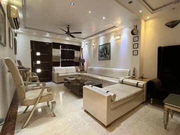 Living Room in 4 BHK Builder Floor at Mansarover Garden – for Sale