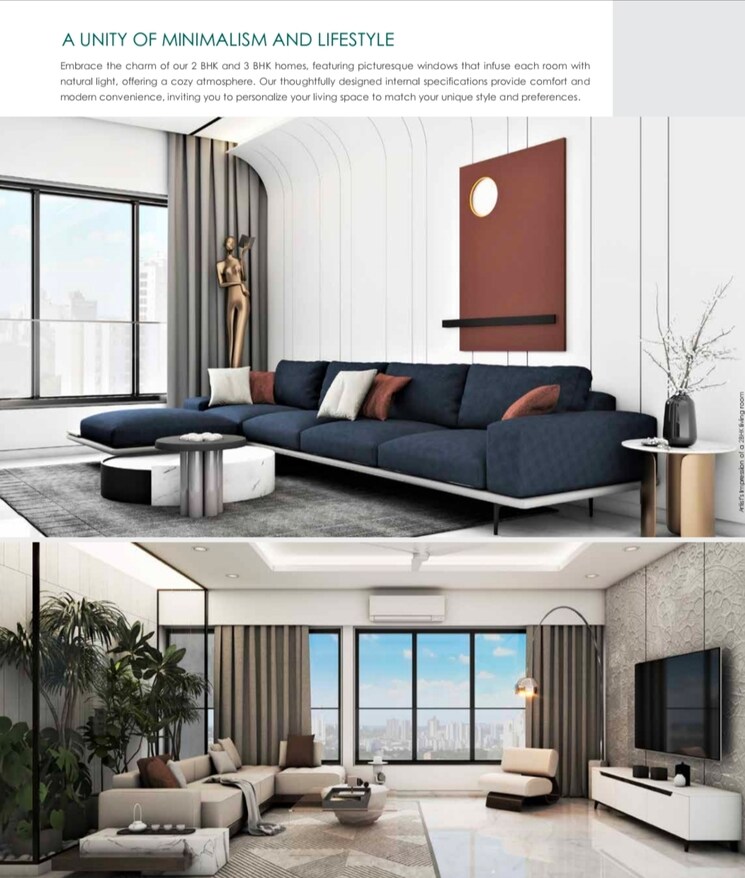 Living Room, maithili-the-trellis 3 Bedroom 1313 Sq.Ft. Apartment In Kopar Khairane Navi Mumbai 7756380