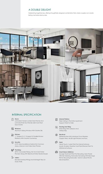Floor Plan in 3 BHK Apartment at Maithili The Trellis, Kopar Khairane – for Sale
