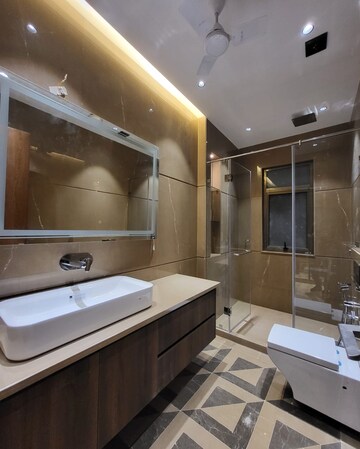 Bathroom in 3.5 BHK Builder Floor at Greater Kailash – for Rent