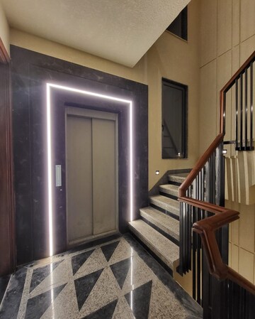 Staircase in 3.5 BHK Builder Floor at Greater Kailash – for Rent