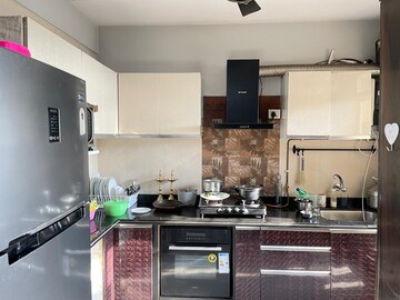 Kitchen in 3 BHK Apartment at Vijay The Residency, Ghodbunder Road – for Sale