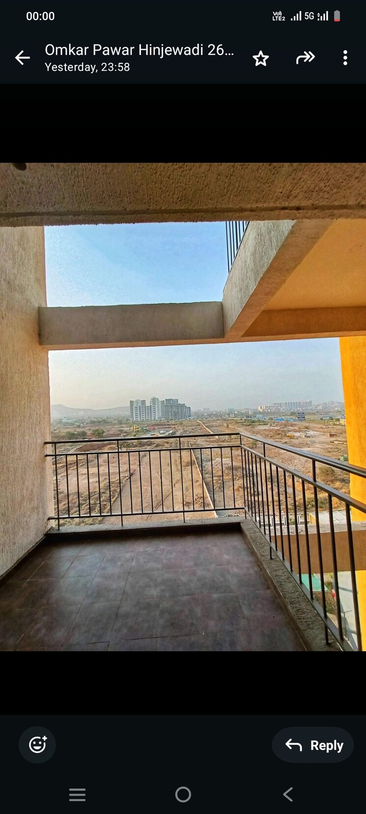 Balcony, shapoorji-pallonji-joyville-hinjewadi 2 Bedroom 1000 Sq.Ft. Apartment In Hinjewadi Pune 7757268