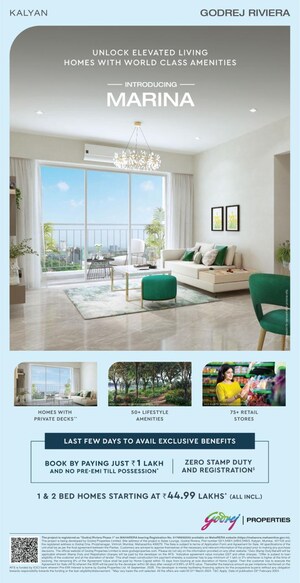 Bedroom in 1 BHK Apartment at Godrej Riverside, Kalyan West – for Sale