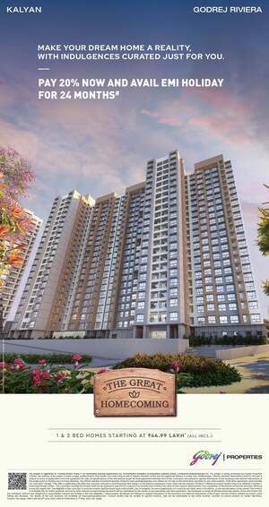 1 BHK Apartment – Exterior View View at Godrej Riverside, Kalyan West - for Sale