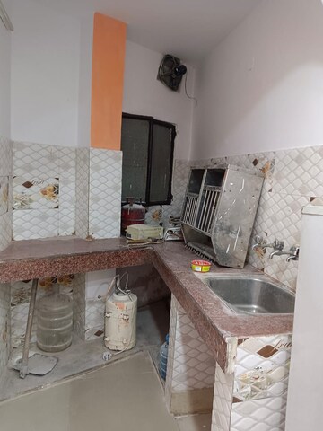 Kitchen in 1.5 BHK Builder Floor at Lajpat Nagar – for Rent