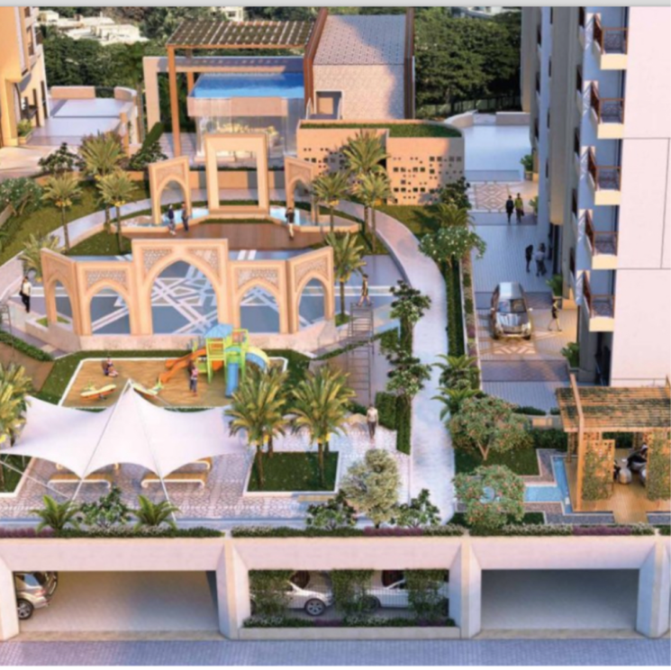 Master Plan, rassaz-greens-tower-c-d-and-e 2 Bedroom 834 Sq.Ft. Apartment In Shivar Garden Thane 7761220