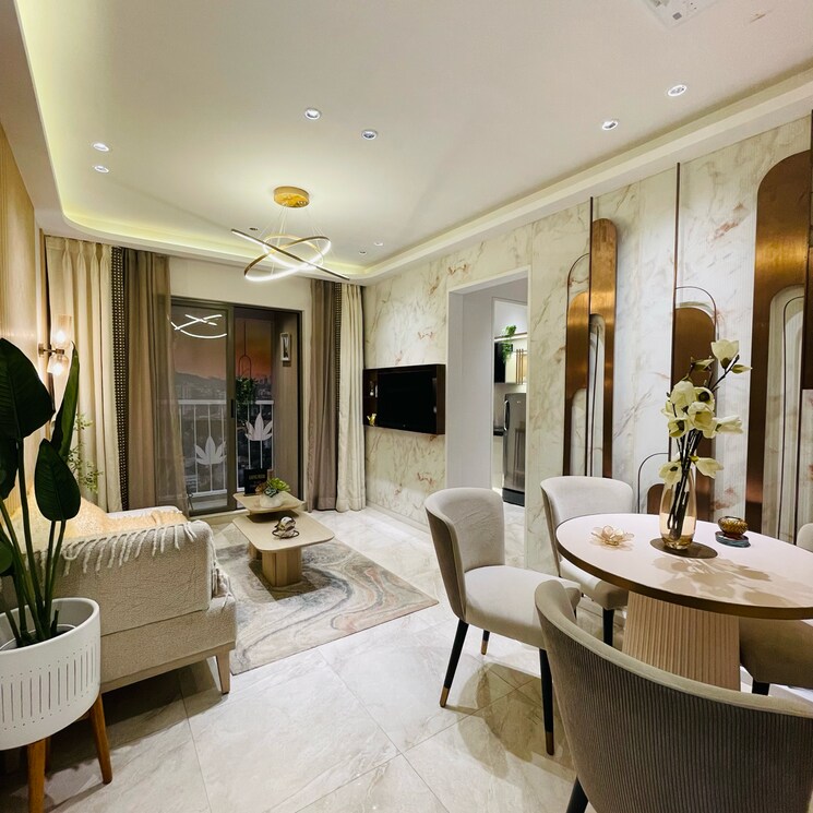 Living Room, dosti-greater-thane 1 Bedroom 385 Sq.Ft. Builder Floor In Purna Thane 7761318