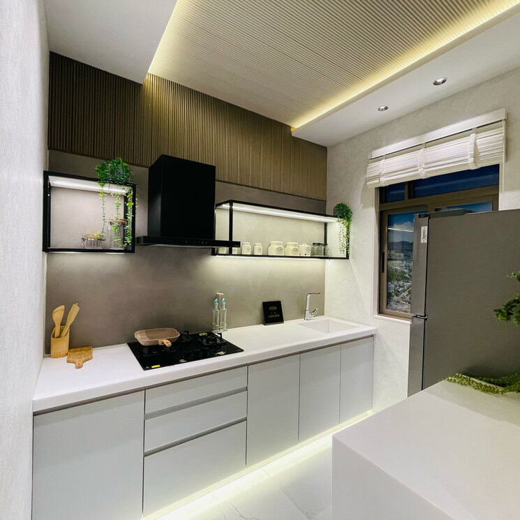 Kitchen, dosti-greater-thane 2 Bedroom 600 Sq.Ft. Builder Floor In Purna Thane 7761382