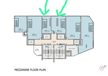 Floor Plan in  Shop at Ruparel Stardom, Malad West – for Sale