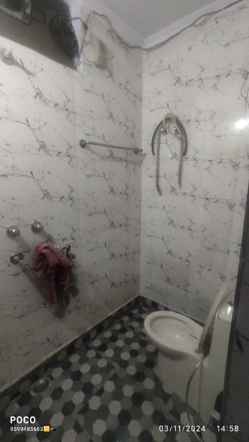 Bathroom in 3 BHK Builder Floor at Mehrauli – for Rent