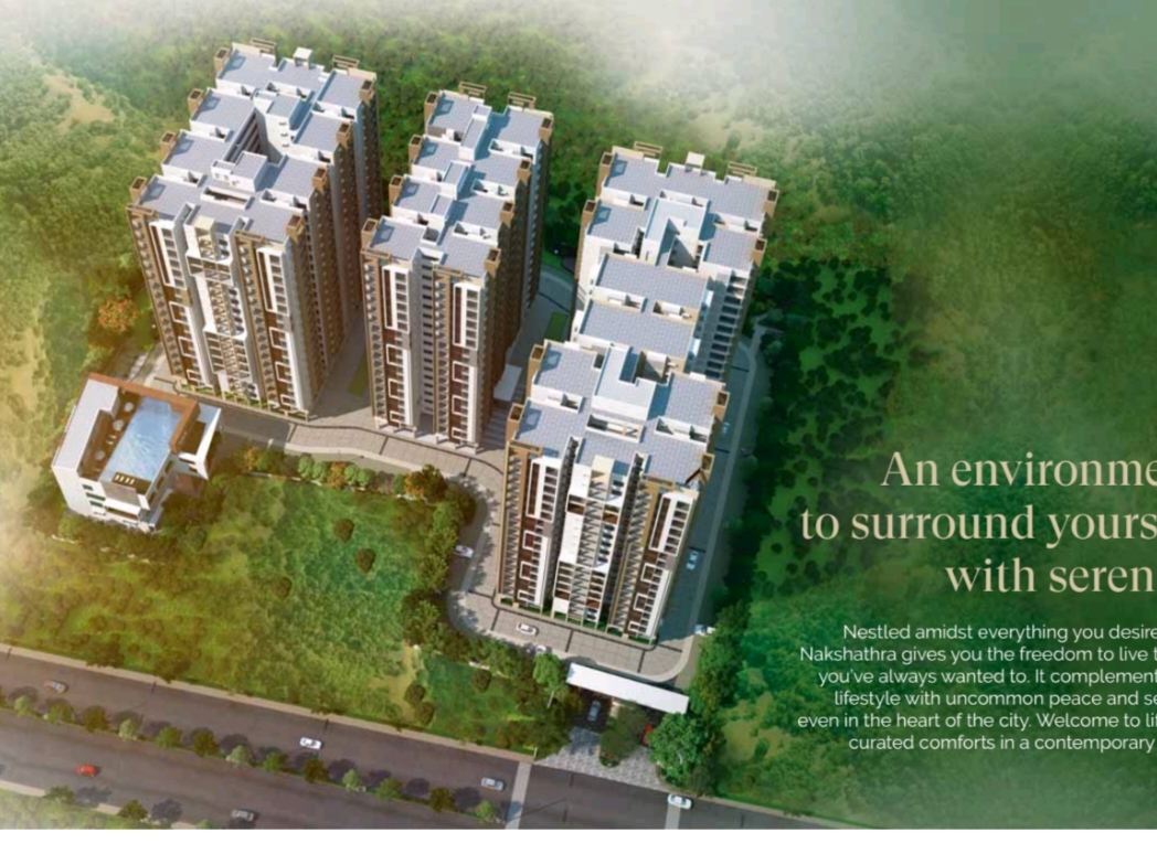 3 BHK + Pooja Room,Servant Room,Study Room,Extra Room Apartment For Sale in Gem Nakshatra