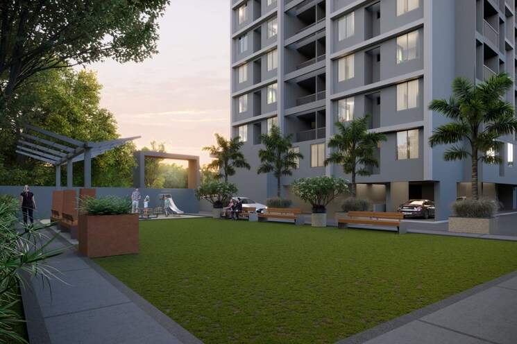 Garden, khushi-akshat 2 Bedroom 788 Sq.Ft. Builder Floor In Dudulgaon Pune 7765917