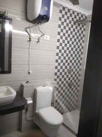 Bathroom in 3 BHK Builder Floor at Mehrauli – for Rent