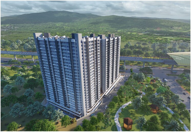Exterior View, vihang-marina 1 Bedroom 400 Sq.Ft. Apartment In Ghodbunder Road Thane 7766664