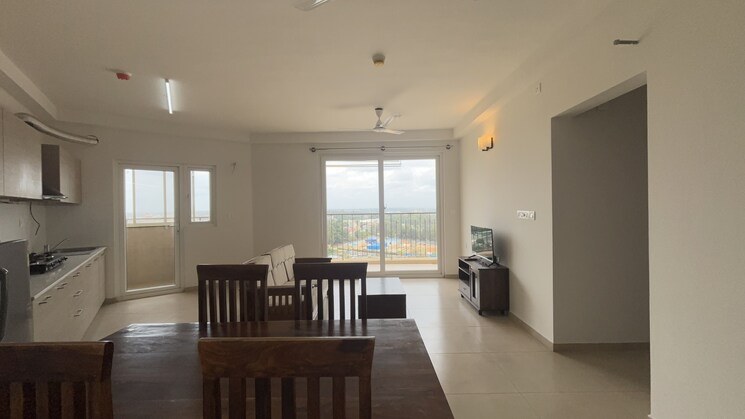 Living Room, bhartiya-nikoo-homes-phase-2 3 Bedroom 1411 Sq.Ft. Apartment In Thanisandra Main Road Bangalore 7766913