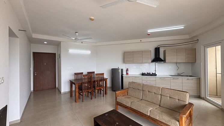 Living Room, bhartiya-nikoo-homes-phase-2 3 Bedroom 1411 Sq.Ft. Apartment In Thanisandra Main Road Bangalore 7766913