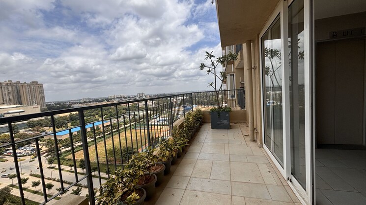 Balcony, bhartiya-nikoo-homes-phase-2 3 Bedroom 1411 Sq.Ft. Apartment In Thanisandra Main Road Bangalore 7766913