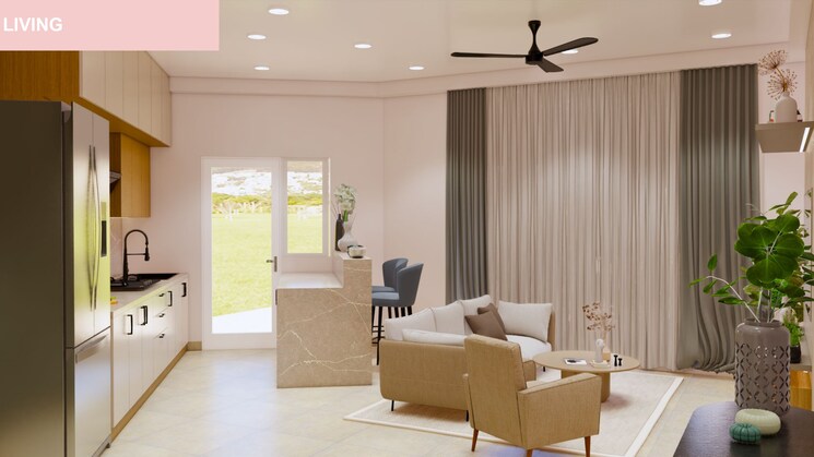 Living Room, bhartiya-nikoo-homes-phase-2 3 Bedroom 1411 Sq.Ft. Apartment In Thanisandra Main Road Bangalore 7766913