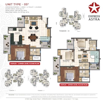 4 BHK Apartment For Resale in Express Astra Noida Ext Sector 1 Greater Noida  7767770