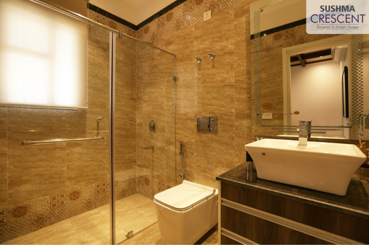 Bathroom, sushma-crescent 2 Bedroom 1310 Sq.Ft. Apartment In Dhakoli Village Zirakpur 7768542