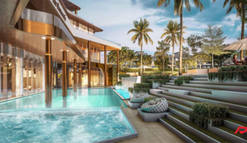 Swimming Pool in 3 BHK Builder Floor at Smart World Gems, Sector 89 – for Sale