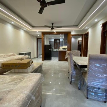 Living Room in 3 BHK Builder Floor at Chattarpur – for Sale