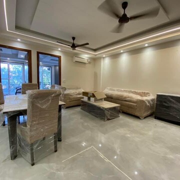 Living Room in 3 BHK Builder Floor at Chattarpur – for Sale
