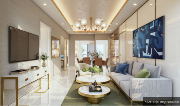Living Room in 3 BHK Builder Floor at Smart World Gems, Sector 89 – for Sale