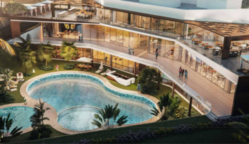 Swimming Pool in 3 BHK Builder Floor at Smart World Gems, Sector 89 – for Sale